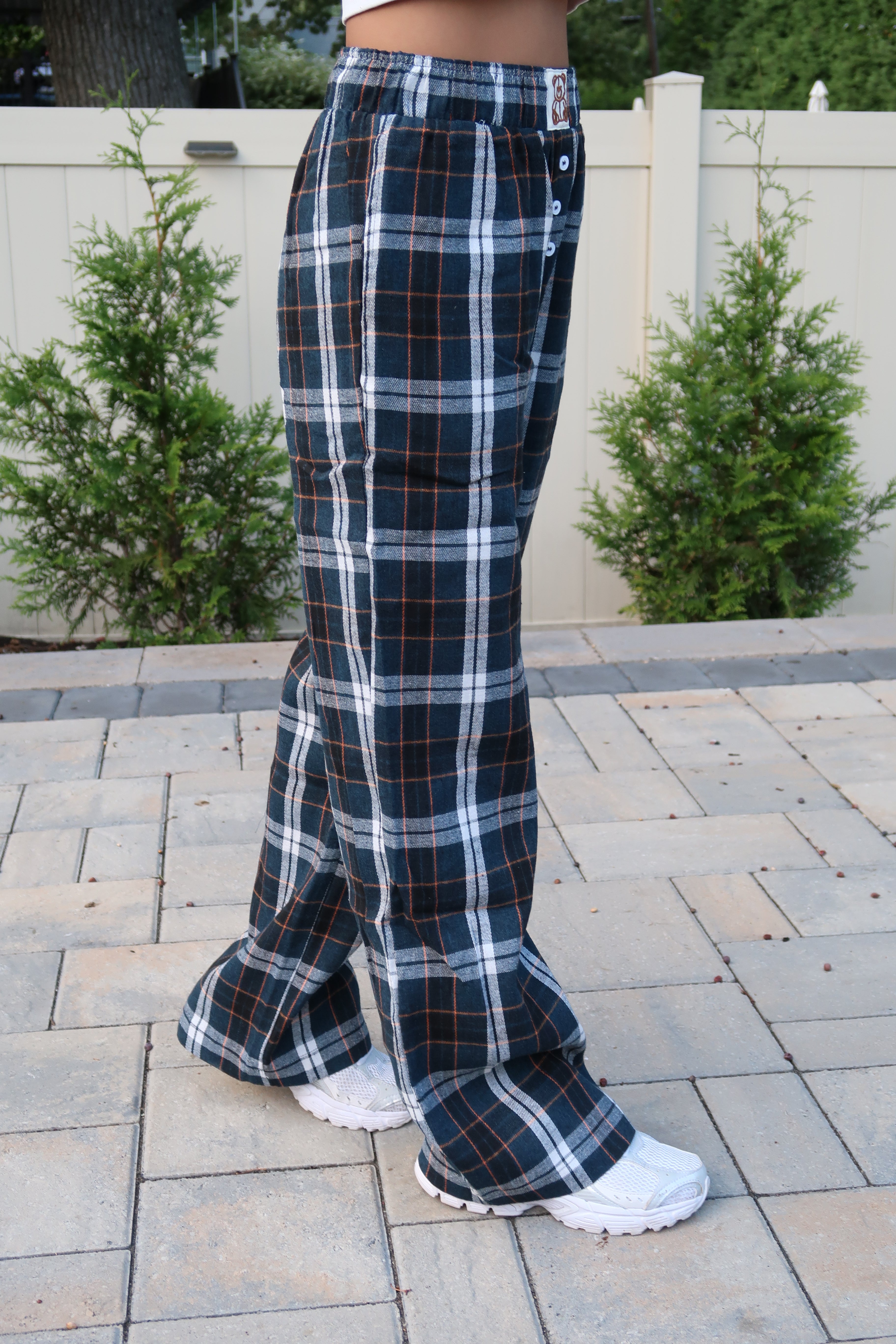 Midnight Teddy Plaid Pants