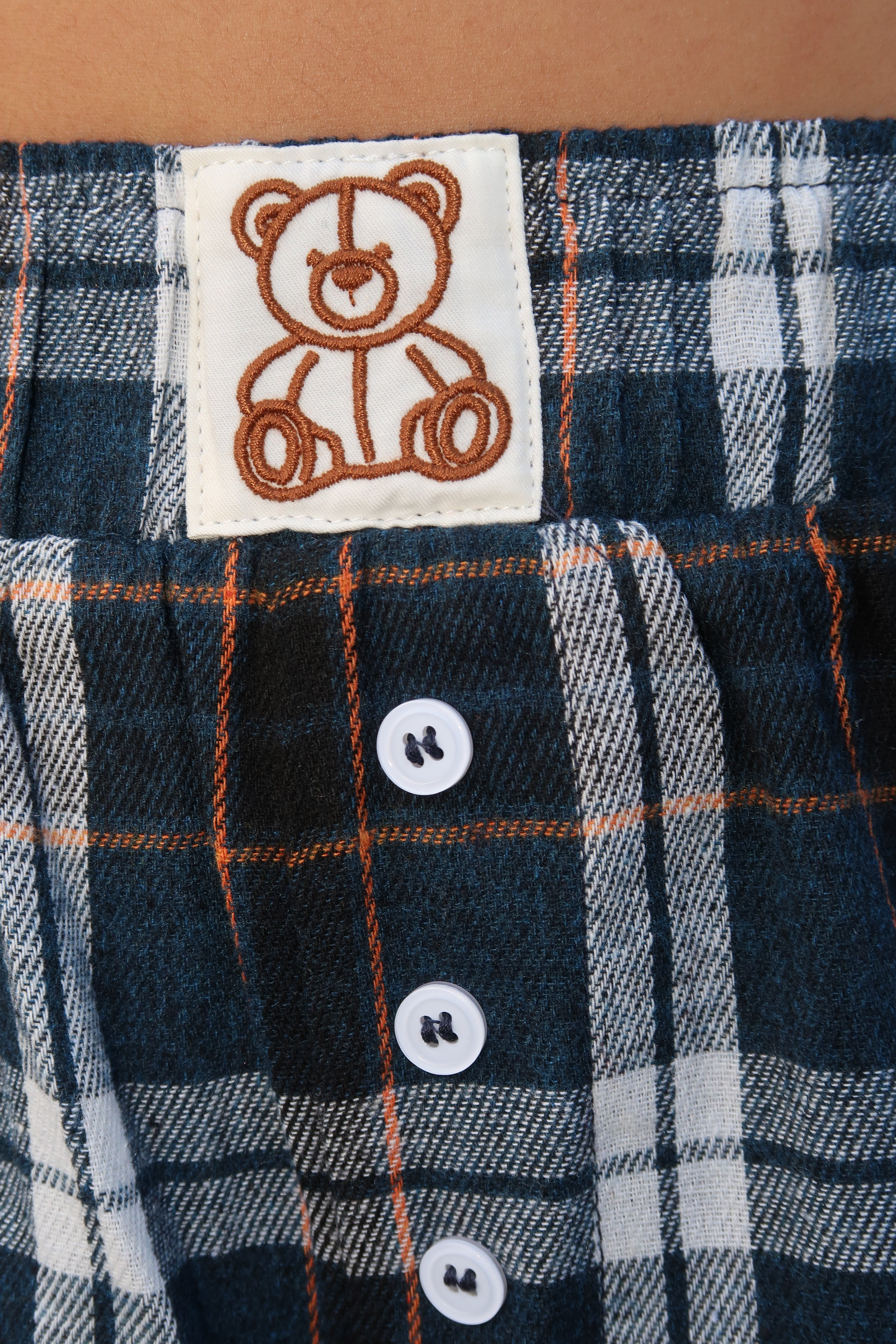 Midnight Teddy Plaid Pants