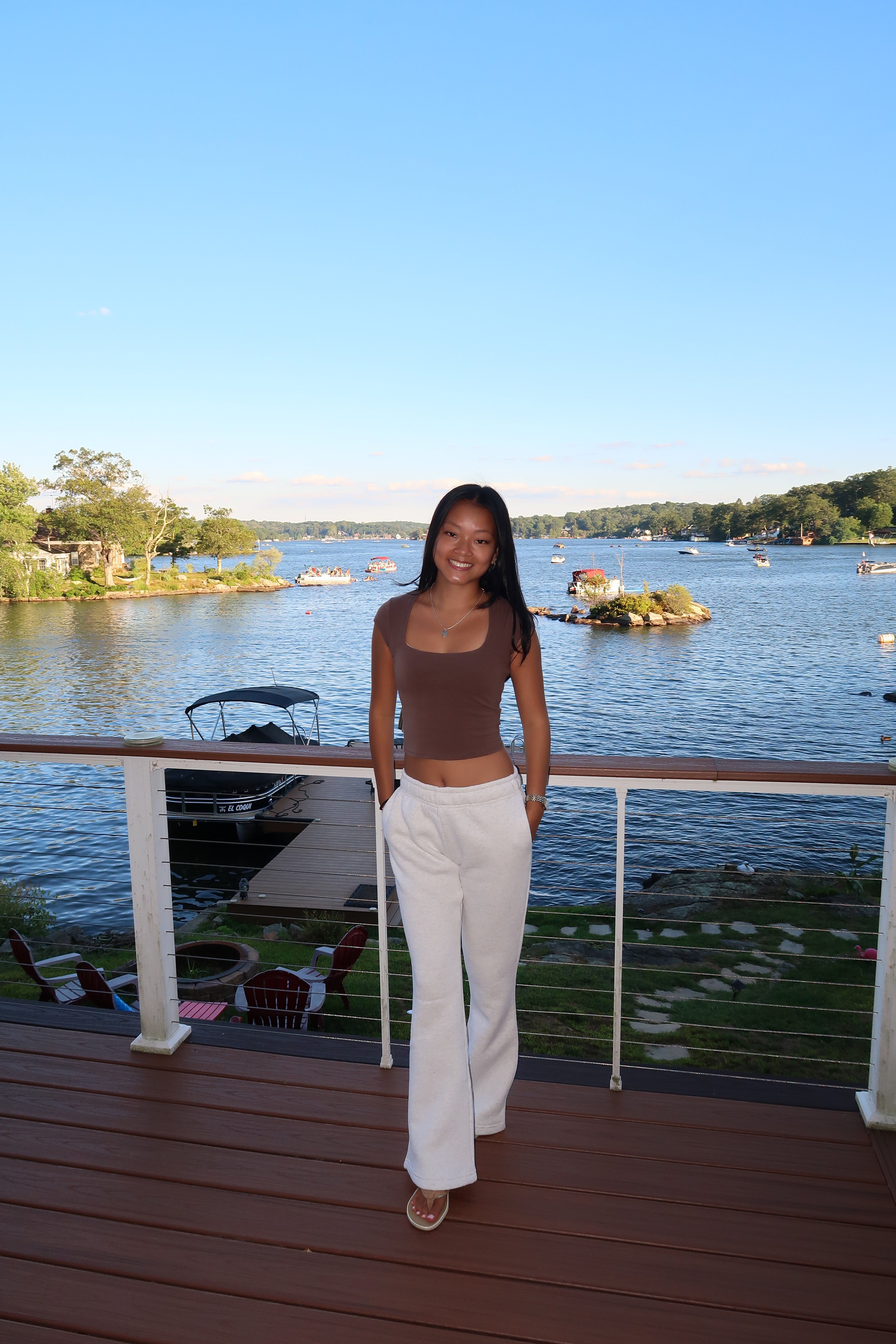 Cloud Nine Low-Waist Flare Sweats