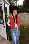 Maple Red Corduroy Vest