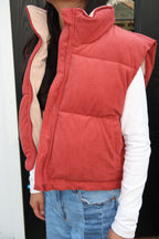 Maple Red Corduroy Vest