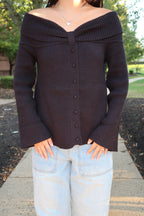 Nightfall Off-Shoulder Knit