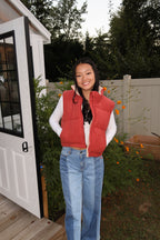 Maple Red Corduroy Vest