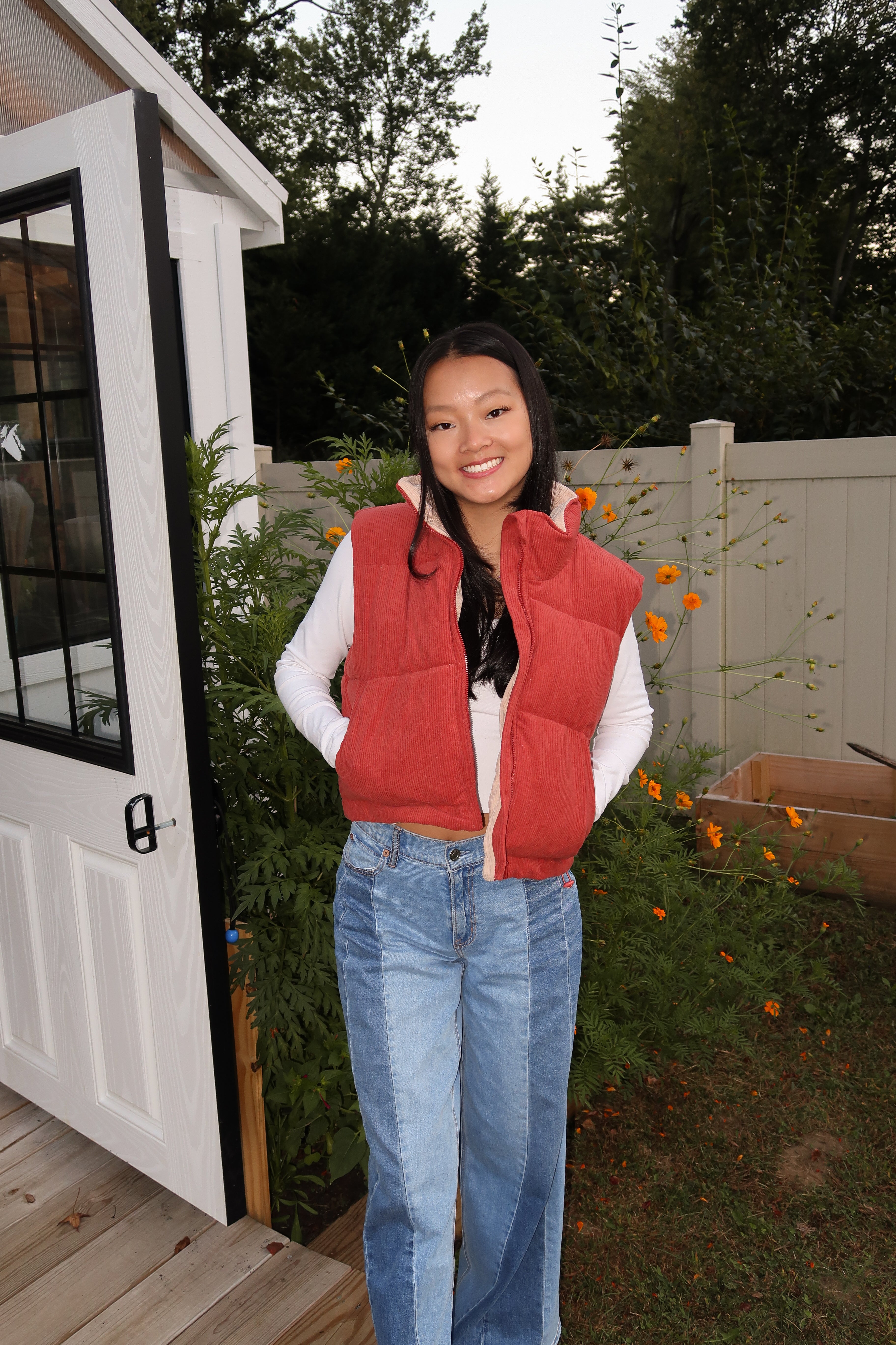 Maple Red Corduroy Vest