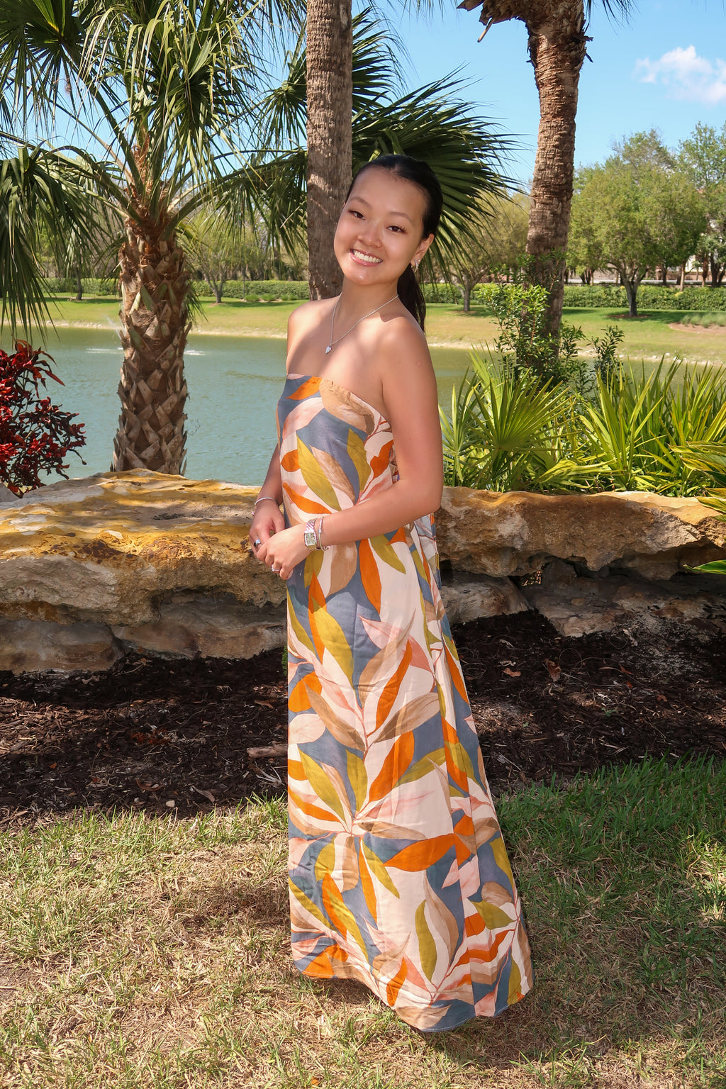 Sunset Palms Maxi Dress