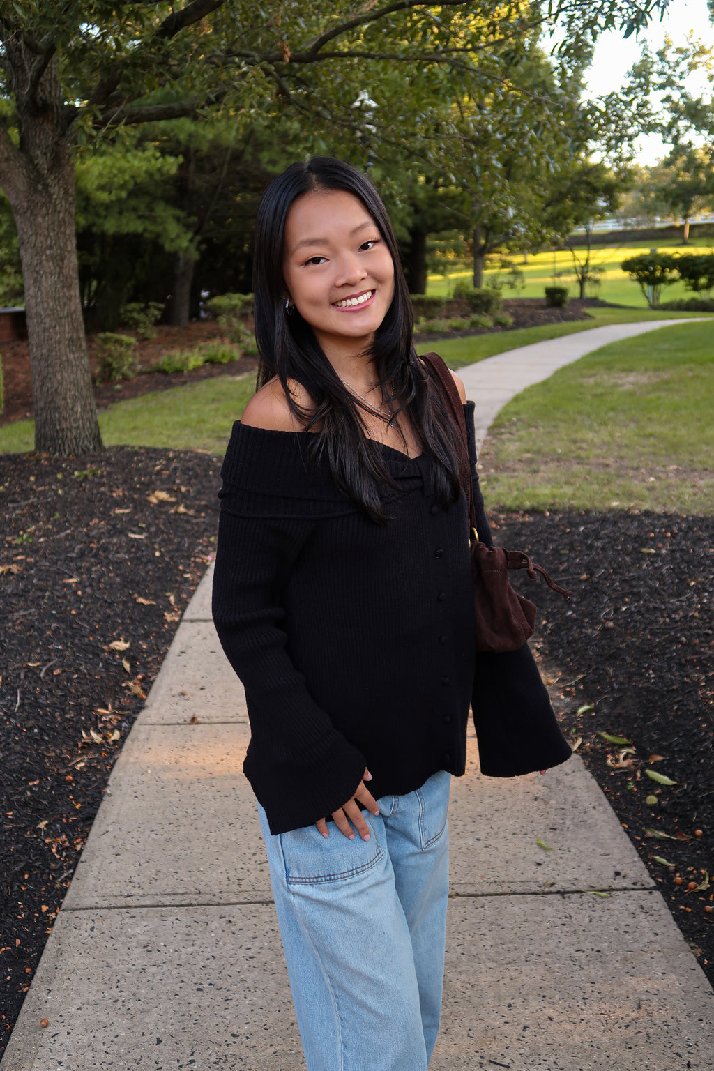 Nightfall Off-Shoulder Knit