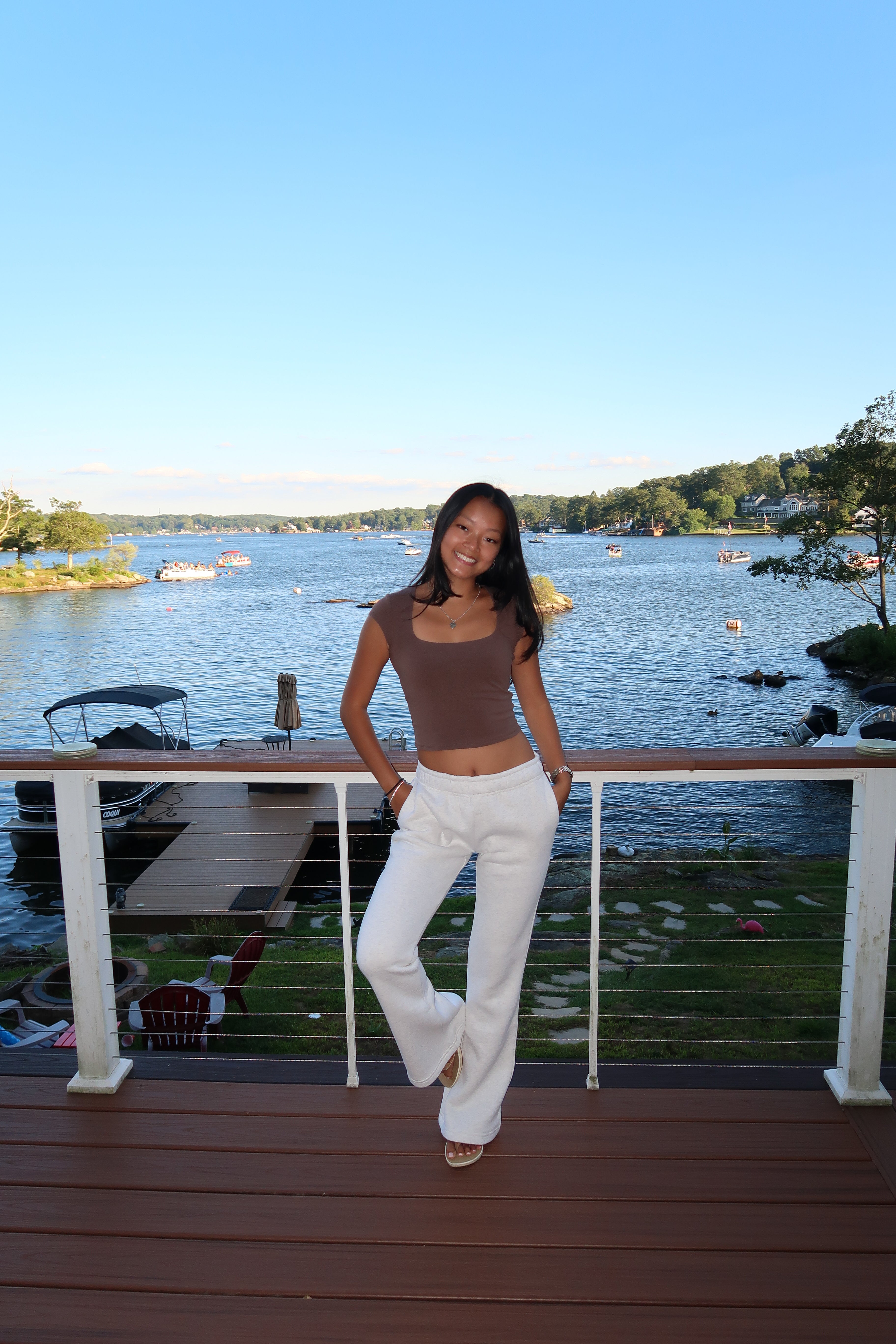 Cloud Nine Low-Waist Flare Sweats