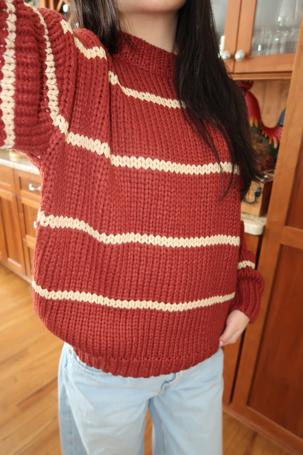 Scarlet Stripe Knit
