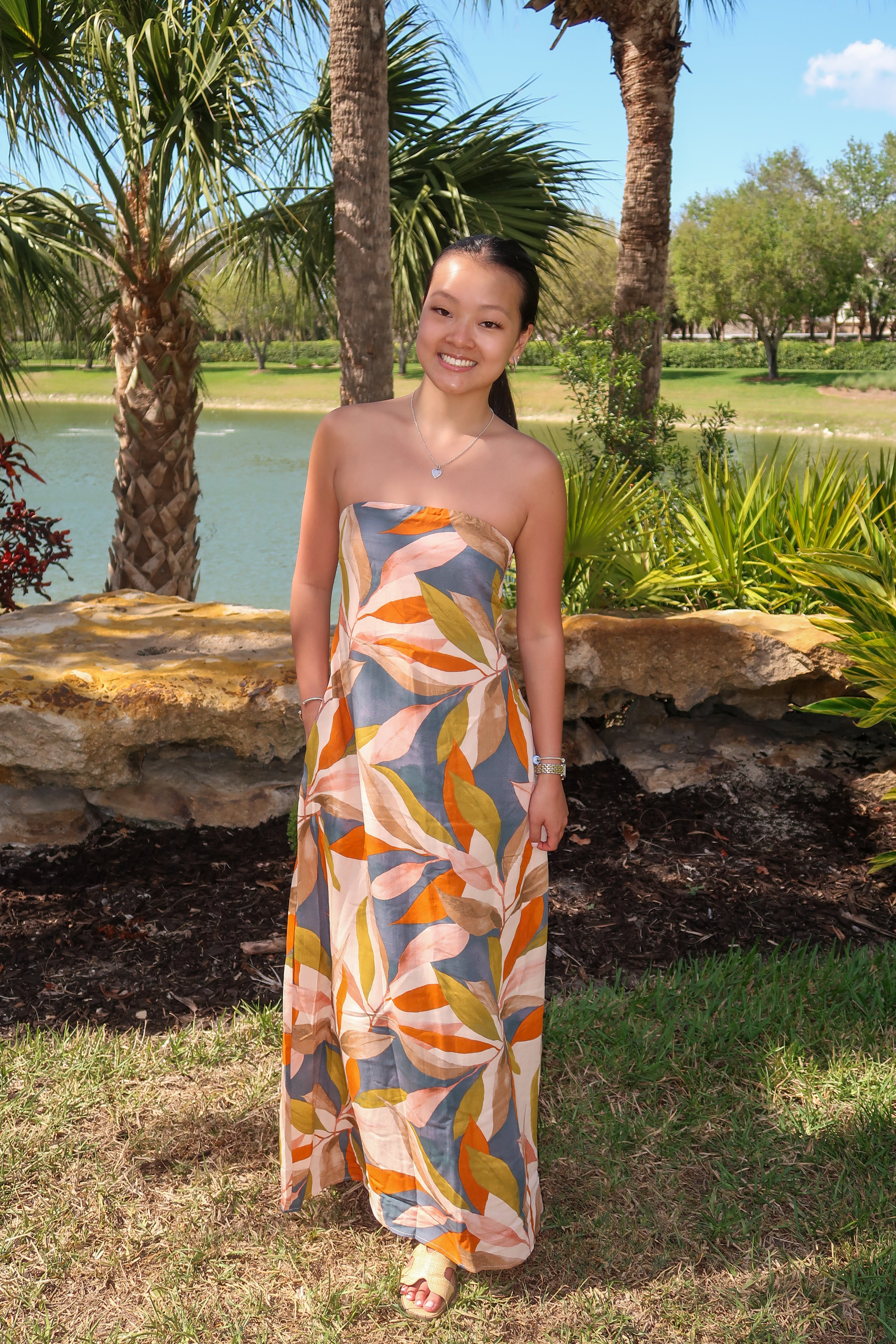 Sunset Palms Maxi Dress