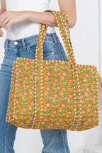 Golden Harvest Reversible Quilted Tote