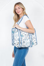 Ocean Bloom Reversible Quilted Tote